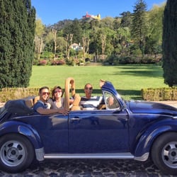 Lisbon By Beetle - At the tail end of the this fantastic tour, with one of Sintra's castles in the background.