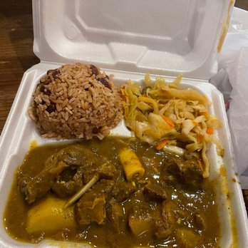 The Island Spot - Curry Chicken. Rice and peas. Sautéed vegetables. - Caribbean Near Me - Dallas, Texas The Island Spot - Curry Chicken. Rice and peas. Sautéed vegetables. - Caribbean Near Me - Dallas, Texas
