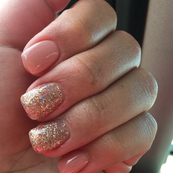 Top Design Nails - Full set of gel nails with some glitter #445 - Nail Salons Near Me - Phoenix, Arizona