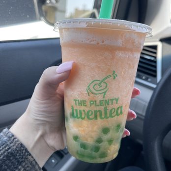 Tastea - Canteloupe Crush with Boba - Coffee & Tea Near Me - Alhambra, California Tastea - Canteloupe Crush with Boba - Coffee & Tea Near Me - Alhambra, California