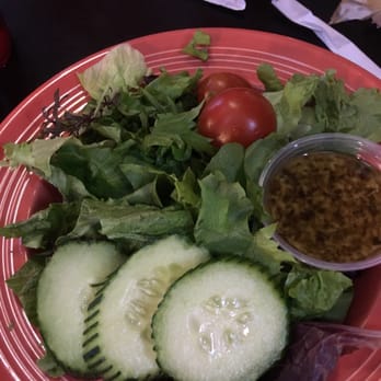 Cool Cat Cafe - Great garden salad and Hula chicken skewers!!! Their home made Hawaiian sauce is Gluten Free!!! So good!!! - American Near Me - Pismo Beach, California