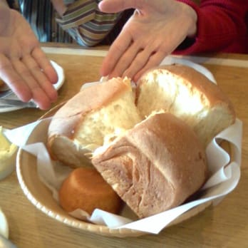 Dot Coffee Shop - Seriously, people:  Look at the rolls.  And then look at the rationally sized cornbread muffin at the bottom. Booyah achieved - American Near Me - Houston, Texas