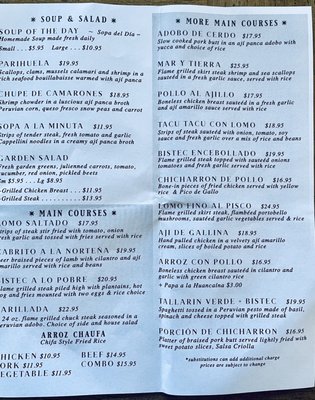 Menu photo 2 Machu Picchu Newburgh, NY