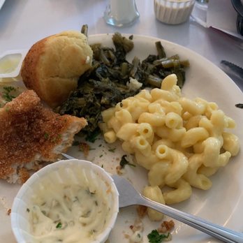 417 Union - Fried fish, greens, macaroni (it's called macaroni but it's all noodle no cheese) - Breakfast & Brunch Near Me - Nashville, Tennessee