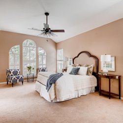 First Impression Home Staging - A master bedroom staged using the clients own furnishings
