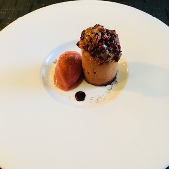 Wilks - Dark choc biscuit ganache, fog and muscat grape sorbet - Bistros Near Me - Bristol, BST