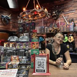 The Hobby store/tcg side! (Featuring some potion slushies)