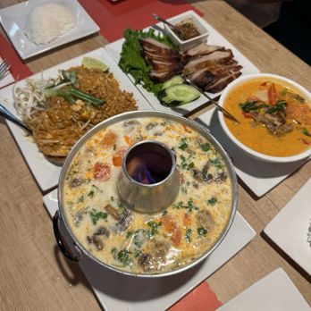 Thai Thai Cuisine - Large Tom Kha soup, Duck Curry, Pork Jowl, Pad Thai - Thai Near Me - Escondido, California Thai Thai Cuisine - Large Tom Kha soup, Duck Curry, Pork Jowl, Pad Thai - Thai Near Me - Escondido, California