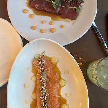 Kaori - Salmon and yellowtail crudo - Asian Fusion Near Me - Miami, Florida Kaori - Salmon and yellowtail crudo - Asian Fusion Near Me - Miami, Florida