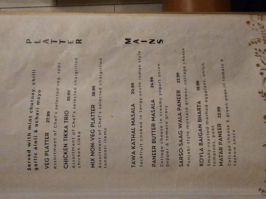 Menu photo 2 Aanch Toronto, ON