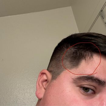 Supercuts - Clump of hair left on both sides of my head - Hair Salons Near Me - CLOVIS, California