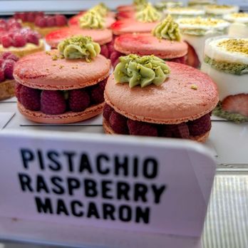 Michelina - Pistachio Raspberry Macaron - Bakeries Near Me - Los Angeles, California Michelina - Pistachio Raspberry Macaron - Bakeries Near Me - Los Angeles, California