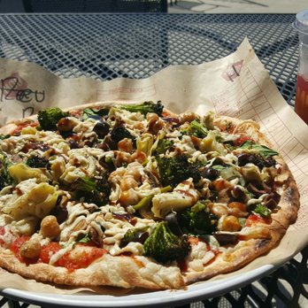 MOD Pizza - Vegan pizza with tons of toppings and non-dairy cheese! The balsamic drizzle added just the right amount of sweetness! - Pizza Near Me - Pasadena, Texas MOD Pizza - Vegan pizza with tons of toppings and non-dairy cheese! The balsamic drizzle added just the right amount of sweetness! - Pizza Near Me - Pasadena, Texas