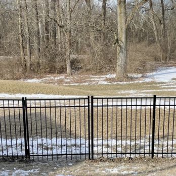 Bluebird Fence - Installed fence (with curious doggo)! - Fences & Gates Near Me - Noblesville, Indiana