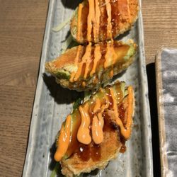 Oishii 2 Japanese Bistro - Dragon eggs (deep fried avocado with crab and tuna)