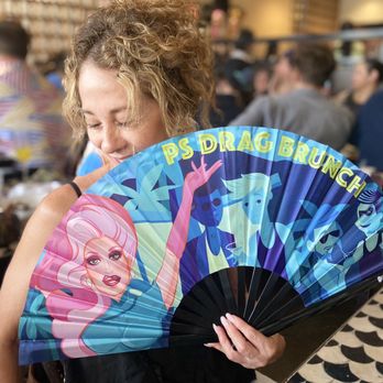 PS Drag Brunch - It's cheaper to buy the fans online beforehand because in person, they were $35. - Breakfast & Brunch Near Me - Palm Springs, California PS Drag Brunch - It's cheaper to buy the fans online beforehand because in person, they were $35. - Breakfast & Brunch Near Me - Palm Springs, California