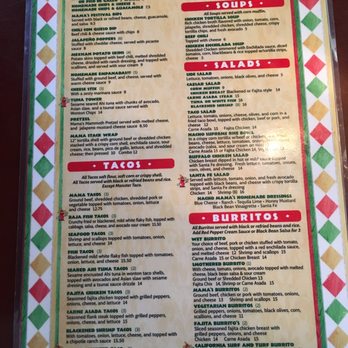 Nacho Mama's - Menu - Mexican Near Me - Marco Island, Florida