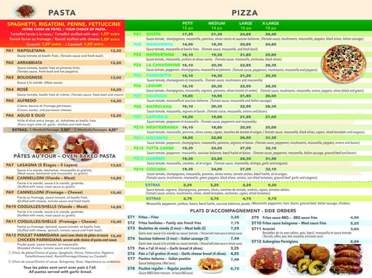 Menu photo 3 Pizzeria Trattoria Giusta Laval, QC Menu photo 3 Pizzeria Trattoria Giusta Laval, QC