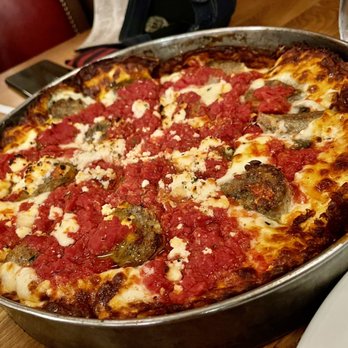 Labriola - Meatball deep dish pizza, or should I say pizza pie!!!! Excellent - Italian Near Me - Chicago, Illinois Labriola - Meatball deep dish pizza, or should I say pizza pie!!!! Excellent - Italian Near Me - Chicago, Illinois