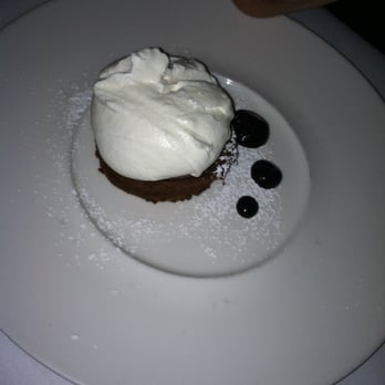 Aria - Chocolate cake with huge dollop of whip cream - New American Near Me - Atlanta, Georgia