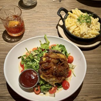The Rustik Fork - Burger salad and gf Mac and cheese. Amber old fashioned which was one of the best old fashioned I've had! - Gastropubs Near Me - Riverside, California The Rustik Fork - Burger salad and gf Mac and cheese. Amber old fashioned which was one of the best old fashioned I've had! - Gastropubs Near Me - Riverside, California