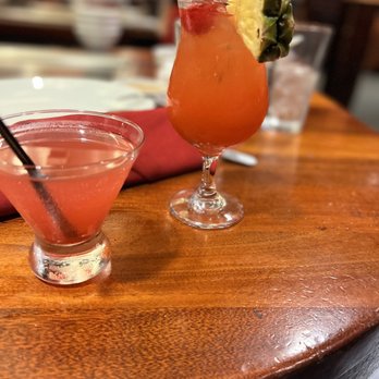 Benihana - Monterey - two cocktails on a wooden table - Japanese Near Me - Monterey, California