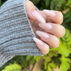 Acrylic overlay on natural nails