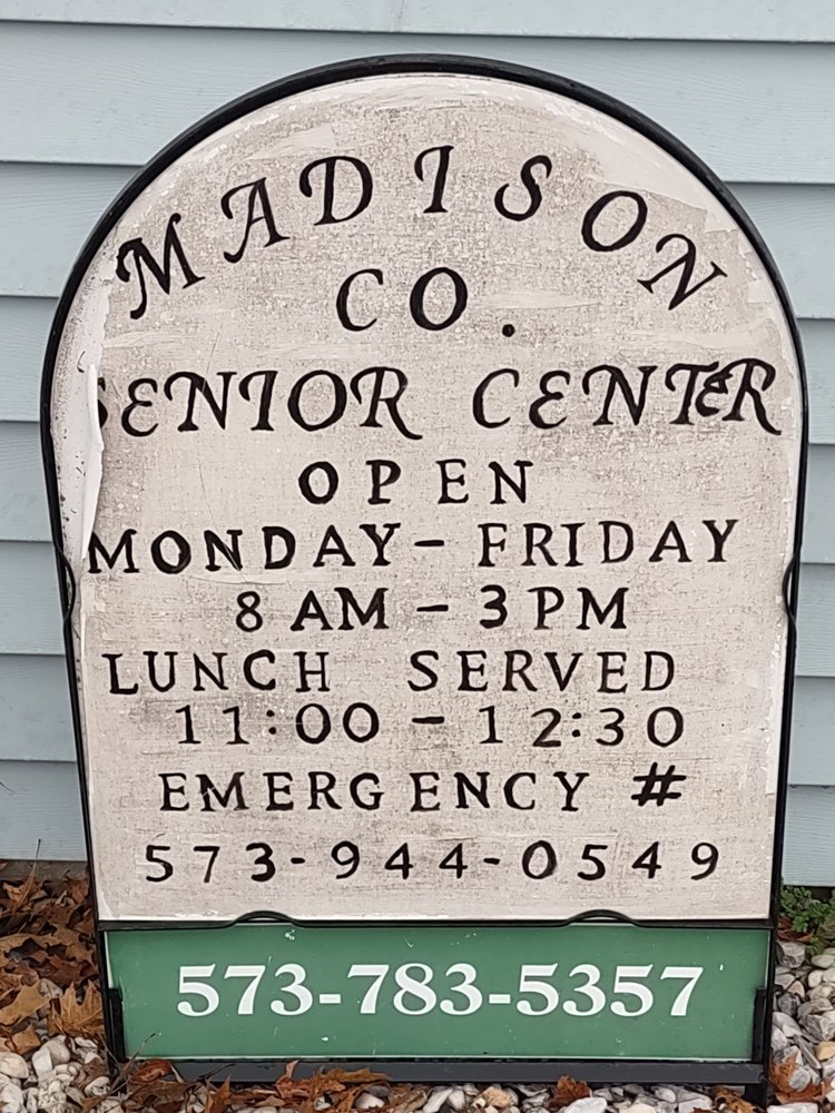 MADISON COUNTY SENIOR CENTER Updated June 2024 107 Spruce St