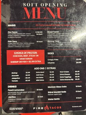 Menu photo 2 Fire Tacos Atlanta, GA Menu photo 2 Fire Tacos Atlanta, GA