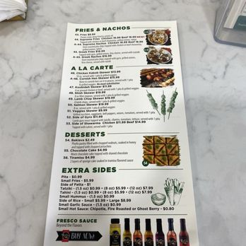 Rosemary Grill - Menu / Jan 2026 - Mediterranean Near Me - Los Angeles, California