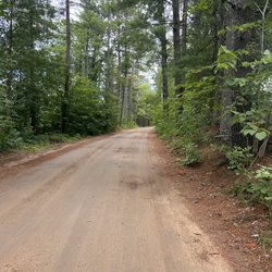 Akeley City Park & Campground - Road to landing and beach