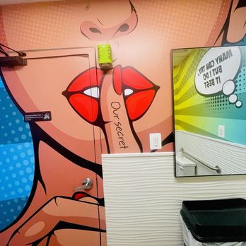 Crab Cab - Bathroom wall - Seafood Near Me - Alexandria, Virginia