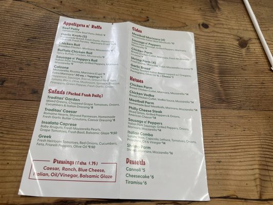 Menu photo 3 Traditas Pizza New York, NY Menu photo 3 Traditas Pizza New York, NY