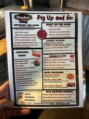 Menu photo 1 Sharko's BBQ Naperville, IL