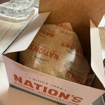 Nation's - My to go burger was packaged nicely - Breakfast & Brunch Near Me - Livermore, California Nation's - My to go burger was packaged nicely - Breakfast & Brunch Near Me - Livermore, California