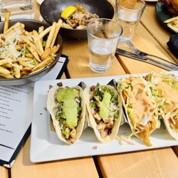 HopMonk Tavern - Taco 4 Pack and Garlic Wedge Fries