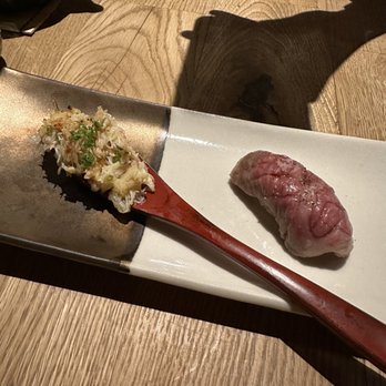 Sushi Jin - Hairy crab and wagyu nigiri - Sushi Bars Near Me - Mountain View, California Sushi Jin - Hairy crab and wagyu nigiri - Sushi Bars Near Me - Mountain View, California