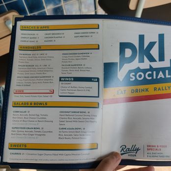 PKL Social - Menu - Pickleball Near Me - Houston, Texas PKL Social - Menu - Pickleball Near Me - Houston, Texas