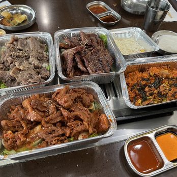 ToBang - 3 Meat Combo Meal! Bulgogi, Galbi, and Spicy Pork - Korean Near Me - Santa Clara, California