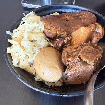 Old Taro - Pork knuckles over rice - Taiwanese Near Me - Fremont, California