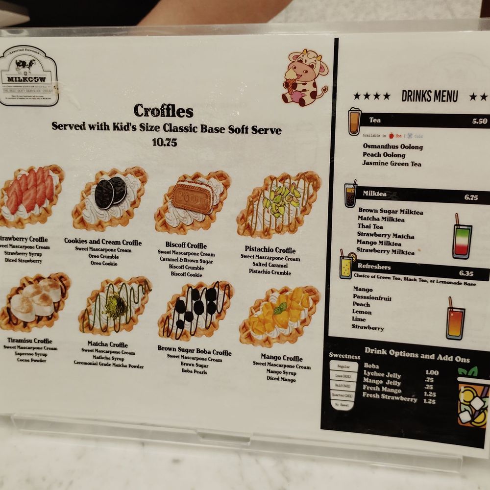 Milkcow Cafe - Menu - Desserts Near Me - Las Vegas, Nevada