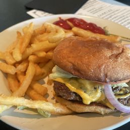 Jane Plain Burger with fries Jane Plain Burger with fries