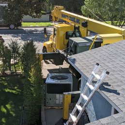 They don't need much room to lift the big equipment.