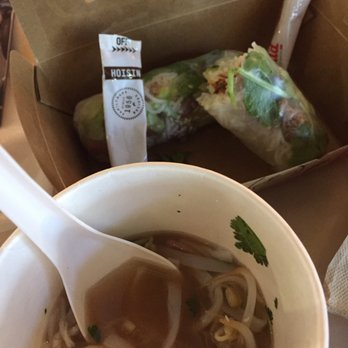 Roll'd - I had shredded chicken Pho soup, a BBQ Chicken roll and a Lemongrass Beef roll... and they were amazing! - Coffee & Tea Near Me - Melbourne, VIC