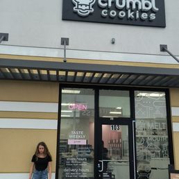 Exterior outside entrance of Crumbl - Miami Gardens - Hialeah, Florida Exterior outside entrance of Crumbl - Miami Gardens - Hialeah, Florida