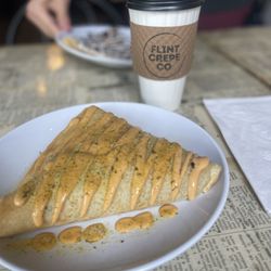 Flint Crepe Company - The Hash & Pumpkin Spiced Latte