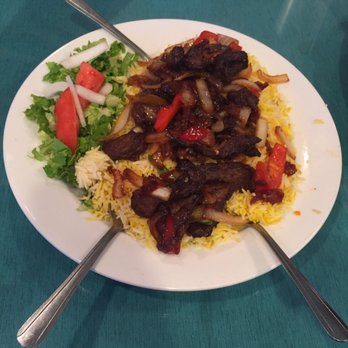 Addis Restaurant - Zilllzill tibs with rice - Ethiopian Near Me - Columbus, Ohio Addis Restaurant - Zilllzill tibs with rice - Ethiopian Near Me - Columbus, Ohio