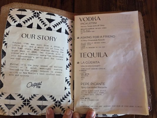 Menu photo 2 Outpost 1706 Albuquerque, NM