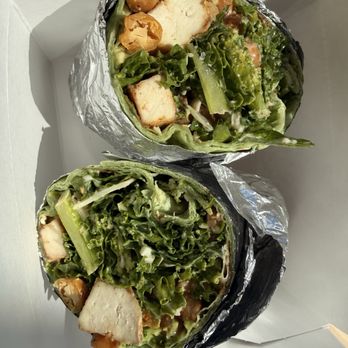 Larissa's Apron - Cesar salad wrap with tofu - Salad Near Me - Pullman, Washington