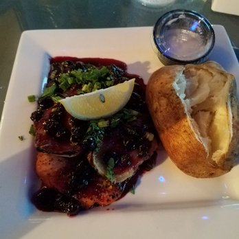 The Crazy Crab - Blueberry salmon. Definitely different - Seafood Near Me - Reedville, Virginia The Crazy Crab - Blueberry salmon. Definitely different - Seafood Near Me - Reedville, Virginia